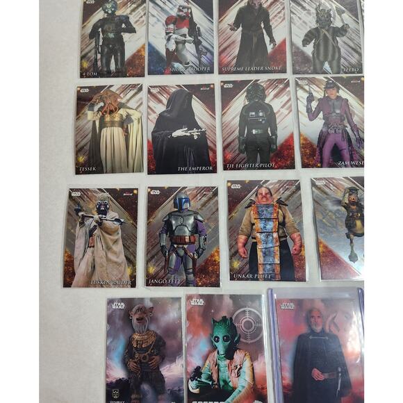 Topps Finest & Chrome Star Wars Trading Cards Lot Of 22 Cards 2018, 2025 NM - Picture 7 of 10